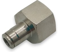 Фитинг Контактная Механика цанговый прямой 1/2, трубка 6мм KEMCF06-04