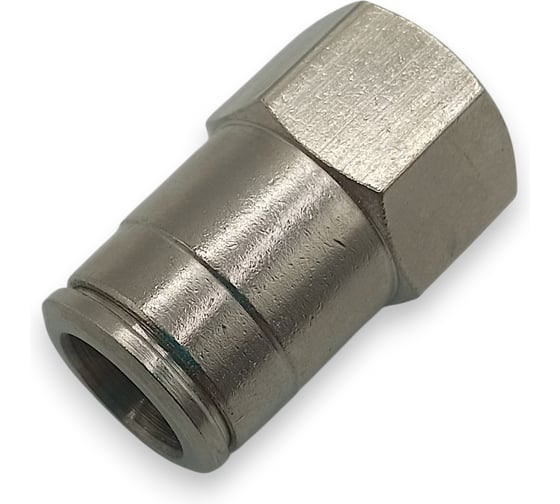 Фитинг Контактная Механика цанговый прямой 1/4, трубка 10мм KEMCF10-02 1