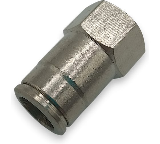 Фитинг Контактная Механика цанговый прямой 1/8, трубка 10мм KEMCF10-01 1