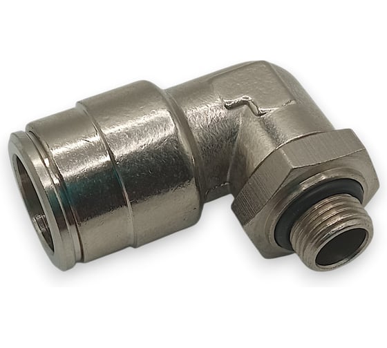 Фитинг Контактная Механика цанговый угловой G1/8, трубка 12мм KEML12-01G-A