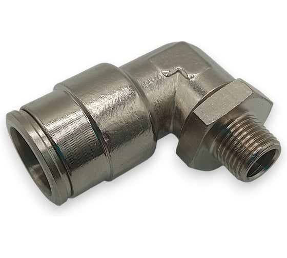 Фитинг Контактная Механика цанговый угловой 1/8, трубка 12мм KEML12-01P-A