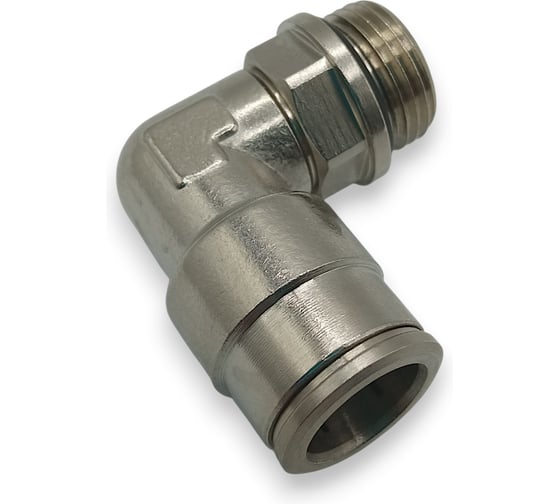 Фитинг Контактная Механика цанговый угловой G3/8, трубка 12мм KEML12-03G-A