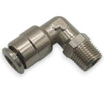 Фитинг Контактная Механика цанговый угловой 1/8, трубка 6мм KEML06-01P-A