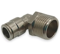 Фитинг Контактная Механика цанговый угловой 1/2, трубка 6мм KEML06-04P-A