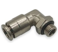 Фитинг Контактная Механика цанговый угловой G1/8, трубка 8мм KEML08-01G-A