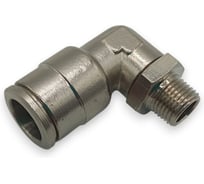 Фитинг Контактная Механика цанговый угловой 1/8, трубка 10мм KEML10-01P-A