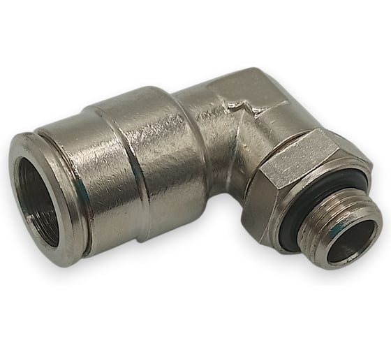 Фитинг Контактная Механика цанговый угловой G1/8, трубка 10мм KEML10-01G-A