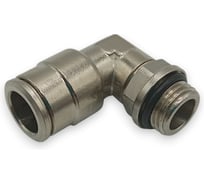 Фитинг Контактная Механика цанговый угловой G1/4, трубка 10мм KEML10-02G-A