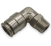 Фитинг Контактная Механика цанговый угловой 1/4, трубка 10мм KEML10-02P-A