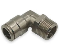 Фитинг Контактная Механика цанговый угловой 3/8, трубка 10мм KEML10-03P-A
