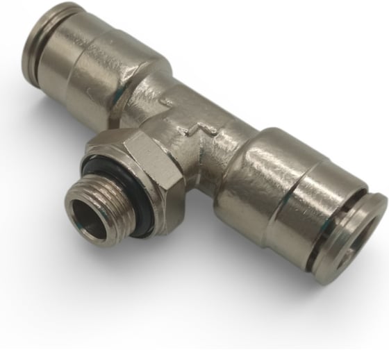 Тройник цанговый Контактная Механика G1/8, трубка 8мм KEMB08-01G-A