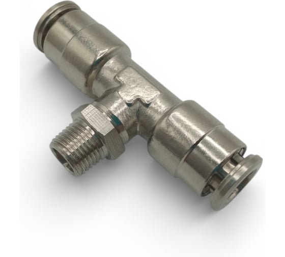 Тройник цанговый Контактная Механика 1/8, трубка 8мм KEMB08-01P-A