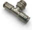 Тройник цанговый Контактная Механика G3/8, трубка 8мм KEMB08-03G-A 4