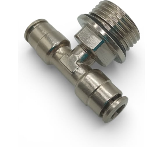 Тройник цанговый Контактная Механика G1/2, трубка 6мм KEMB06-04G-A