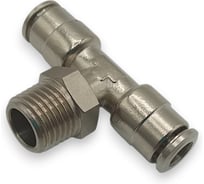 Тройник цанговый Контактная Механика 1/4, трубка 6мм KEMB06-02P-A