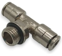 Тройник цанговый Контактная Механика G1/4, трубка 6мм KEMB06-02G-A