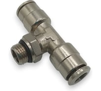 Тройник цанговый Контактная Механика G1/8, трубка 6мм KEMB06-01G-A