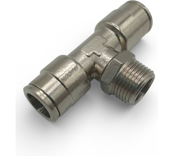 Тройник цанговый Контактная Механика 3/8, трубка 12мм KEMB12-03P-A