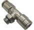 Тройник цанговый Контактная Механика G1/4, трубка 12мм KEMB12-02G-A 1