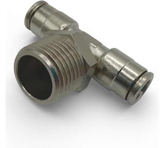 Тройник цанговый Контактная Механика 1/2, трубка 8мм KEMB08-04P-A