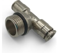 Тройник цанговый Контактная Механика G1/2, трубка 8мм KEMB08-04G-A