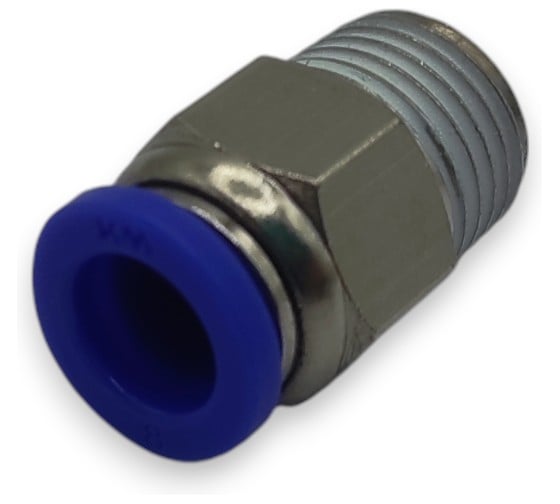 Фитинг цанговый прямой Контактная Механика KZPC08-02P 1/4, трубка 8мм