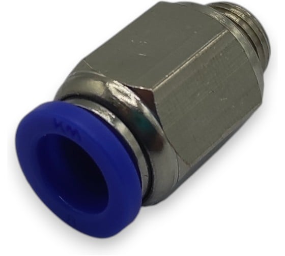 Фитинг цанговый прямой Контактная Механика G1/8, трубка 8мм KZPC08-01G