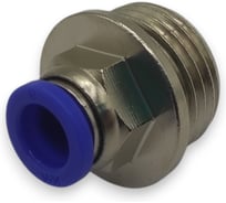 Фитинг цанговый прямой Контактная Механика G1/2, трубка 8мм KZPC08-04G