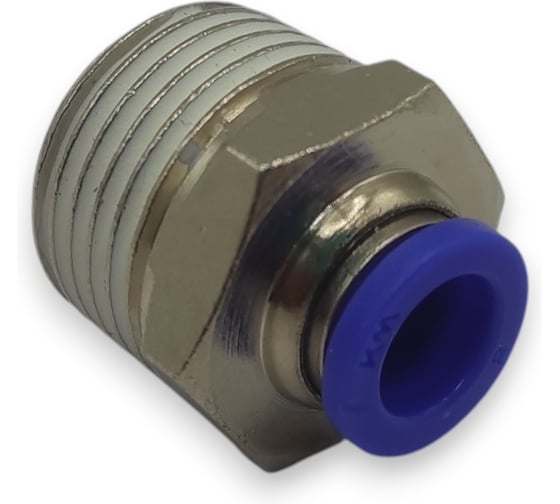 Фитинг цанговый прямой Контактная Механика KZPC08-04P 1/2, трубка 8мм