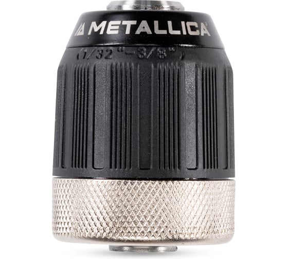 Патрон METALLICA быстрозажимной 2-муфты мет/пласт. Ultra 0.8-10 мм, 3/8-24UNF, с замком, в тубе 193233