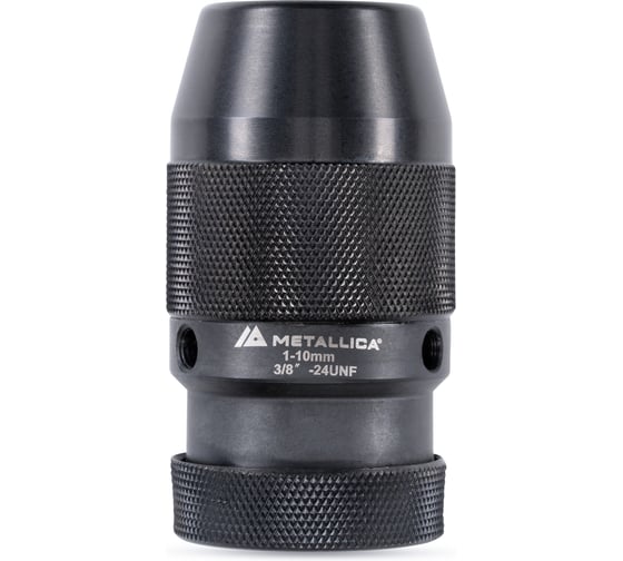 Патрон METALLICA быстрозажимной цельномет. д/станков Ultra 1.0-10 мм, 3/8-24UNF, без замка, в тубе 193332