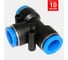 Фитинг пневматический ArTorq 12мм Т-образный цанговый, набор 10 шт. FA-PUT12-set10 1