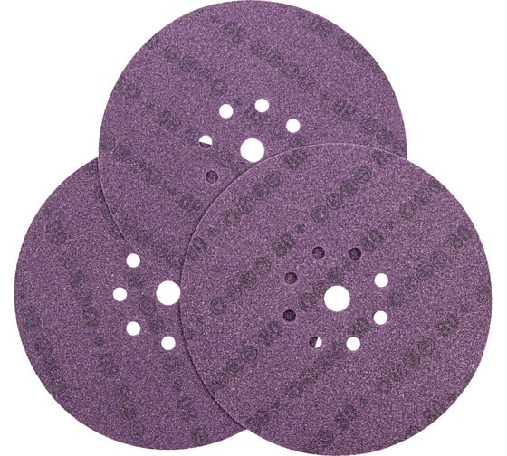 Круг шлифовальный DLT GrandFlex FILM-CERAMIC 225мм, 80, 10шт, (на пленке, керамика точной формы) 3007