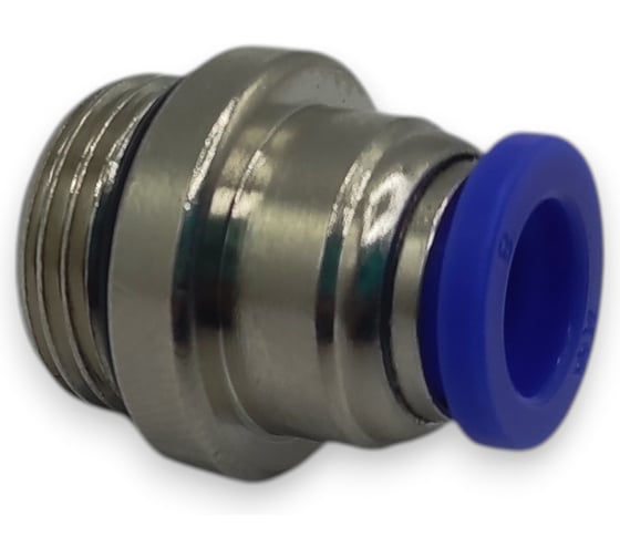 Фитинг цанговый прямой Контактная Механика G3/8, трубка 8мм KZPOC08-03G