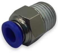 Фитинг цанговый прямой Контактная Механика 1/4, трубка 6мм KZPC06-02P