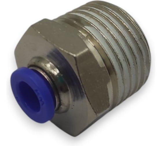 Фитинг цанговый прямой Контактная Механика 1/2, трубка 6мм KZPC06-04P