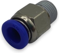 Фитинг цанговый прямой Контактная Механика 1/8, трубка 6мм KZPC06-01P