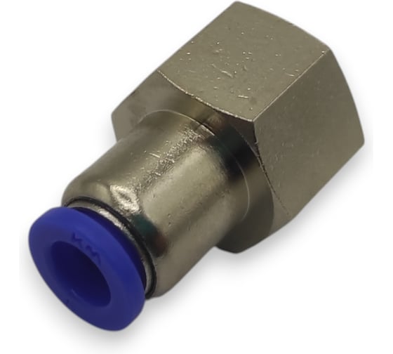 Фитинг цанговый прямой Контактная Механика G1/4, трубка 6мм KZPCF06-02G