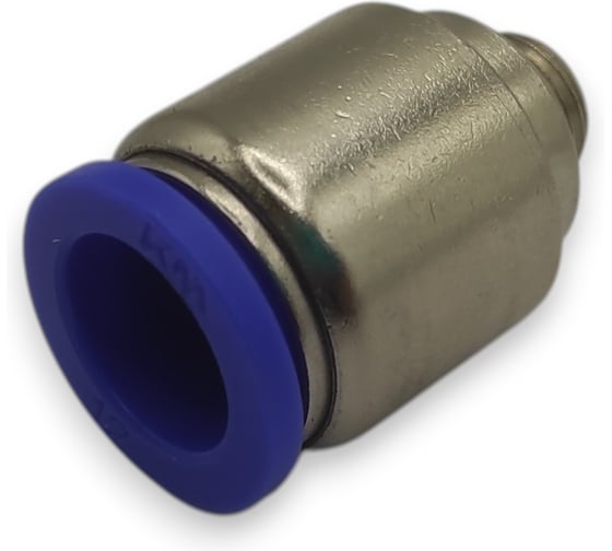 Фитинг цанговый прямой Контактная Механика G1/8, трубка 12мм KZPOC12-01G