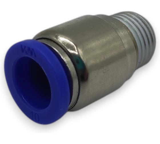Фитинг цанговый прямой Контактная Механика 1/4, трубка 10мм KZPOC10-02P