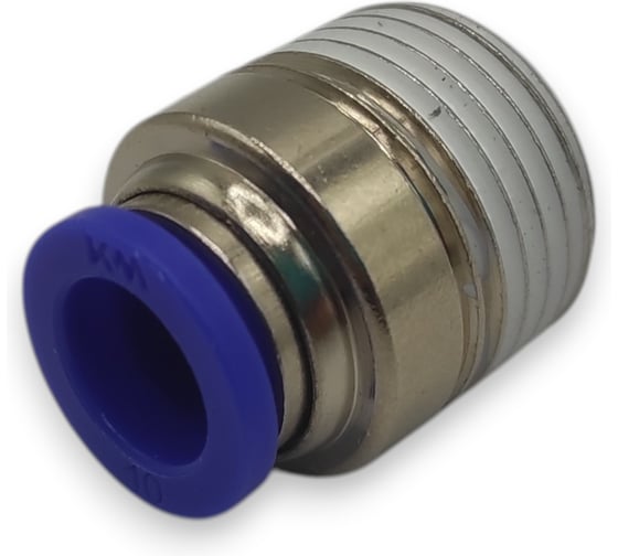 Фитинг цанговый прямой Контактная Механика 1/2, трубка 10мм KZPOC10-04P