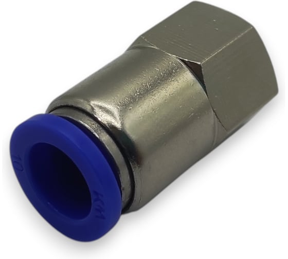 Фитинг цанговый прямой Контактная Механика G1/4, трубка 10мм KZPCF10-02G