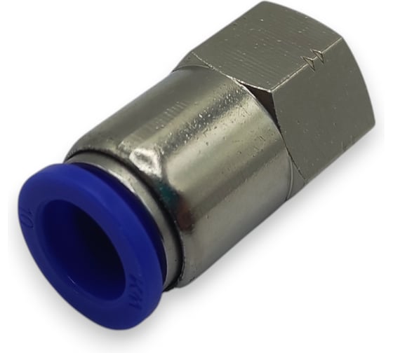 Фитинг цанговый прямой Контактная Механика 1/4, трубка 10мм KZPCF10-02P