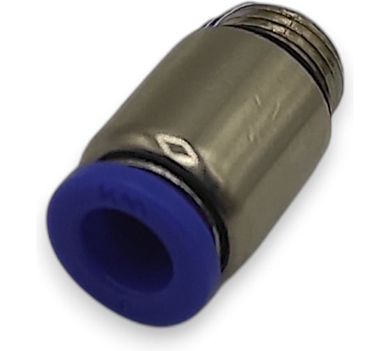 Фитинг цанговый прямой Контактная Механика G1/8, трубка 6мм KZPOC06-01G