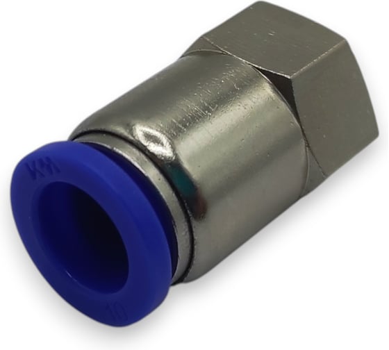 Фитинг цанговый прямой Контактная Механика G1/8, трубка 10мм KZPCF10-01G