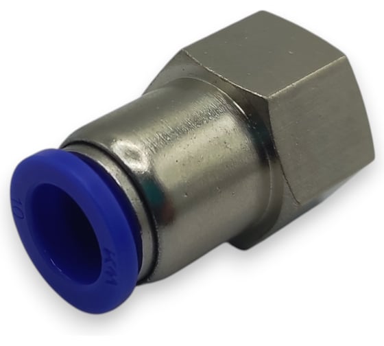 Фитинг цанговый прямой Контактная Механика G3/8, трубка 10мм KZPCF10-03G
