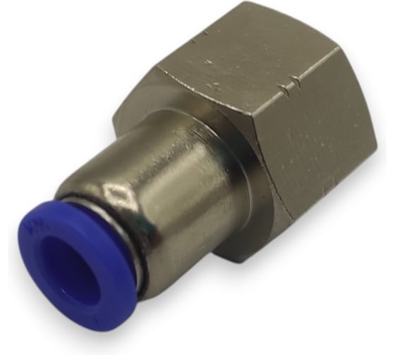 Фитинг цанговый прямой Контактная Механика 1/4, трубка 6мм KZPCF06-02P