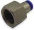 Фитинг цанговый прямой Контактная Механика G3/8, трубка 6мм KZPCF06-03G 3