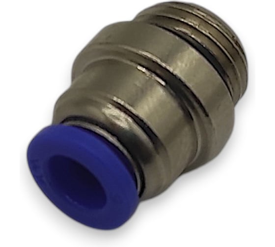 Фитинг цанговый прямой Контактная Механика G1/4, трубка 6мм KZPOC06-02G