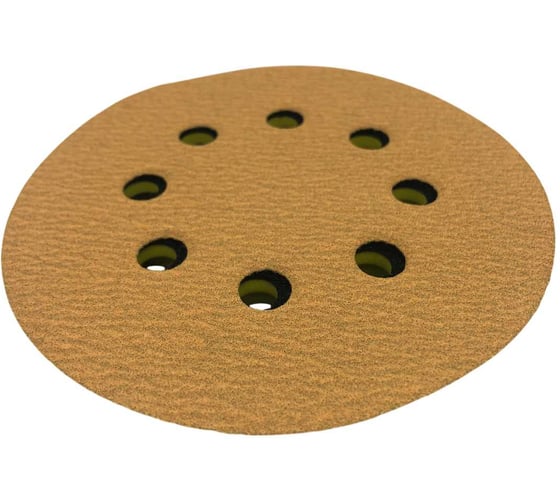 Шлифовальный круг Interflex Gold 125мм на липучке, 8 отверстий, Р80 3127803008-100